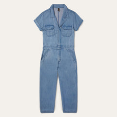 Women Jumpsuits | Stetson Notch Collar Jumpsuit Blue