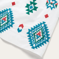 Women Midi | Stetson Bright Schiffli Embroidered White Cotton Lawn Dress White