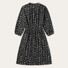 Women Midi | Stetson Southwestern Ditzy Print Dress Black