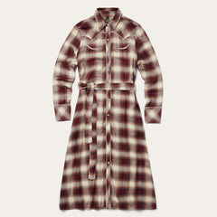 Women Shirt Dresses | Stetson Black Cherry Plaid Shirt Dress Red