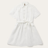 Women Shirt Dresses | Stetson White Linen Shirt Dress White