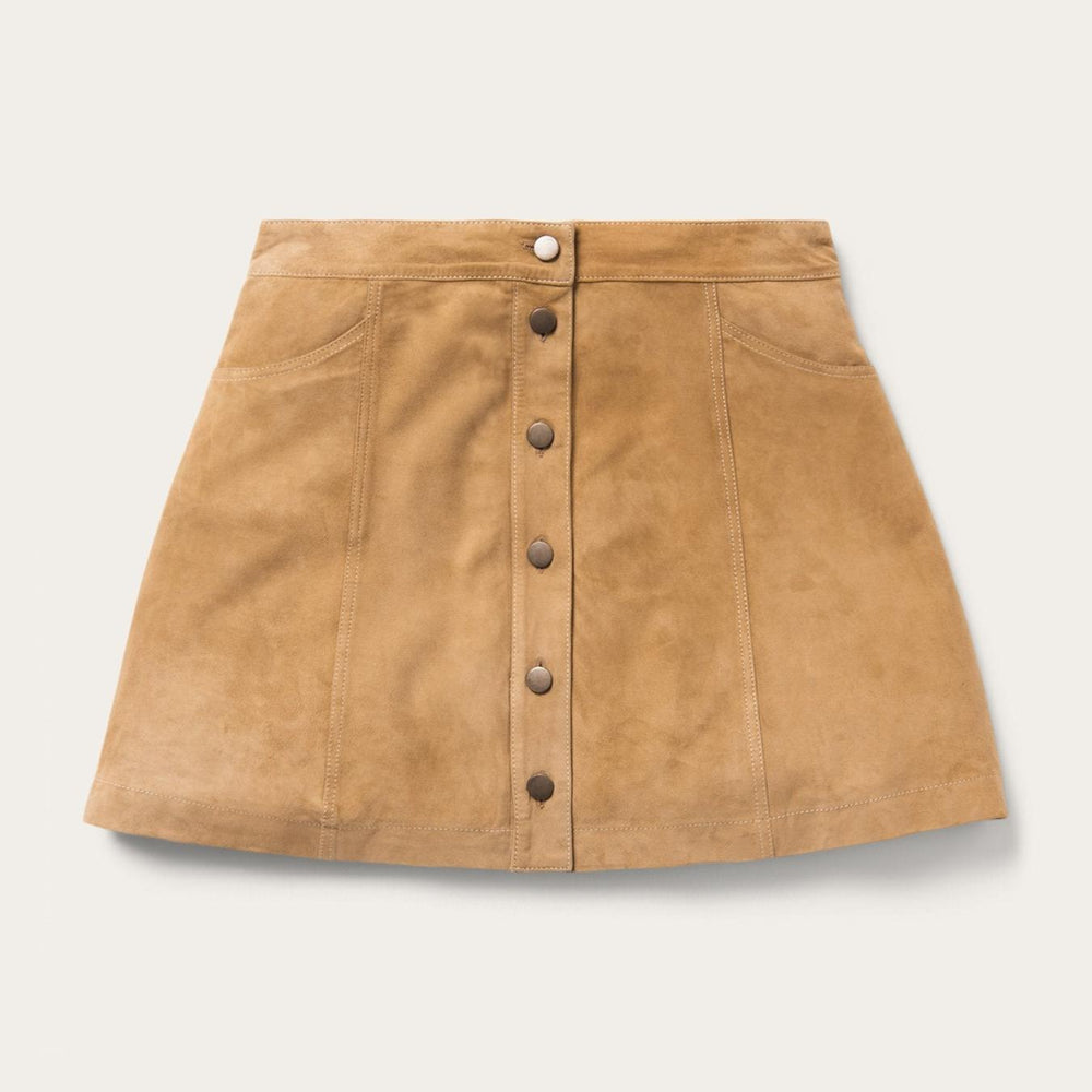 Women Skirts & Shorts | Stetson Lamb Suede Gored Skirt Brown