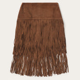 Women Skirts & Shorts | Stetson Suede Fringed Skirt Brown