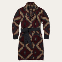 Women Sweaters | Stetson Aztec Duster Sweater Wine