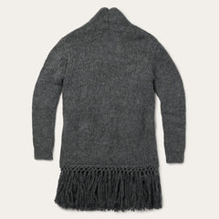 Women Sweaters | Stetson Charcoal Fringed Cardigan Grey