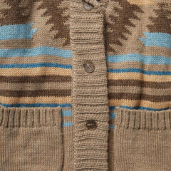 Women Sweaters | Stetson Chunky Knit Tie Sweater In Brown Wine