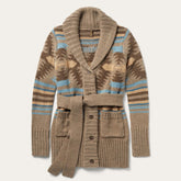 Women Sweaters | Stetson Chunky Knit Tie Sweater In Brown Wine
