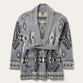 Women Sweaters | Stetson Chunky Knit Tie Sweater In Grey Grey