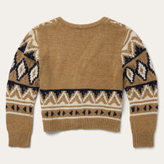 Women Sweaters | Stetson Gold Aztec Cardigan Yellow