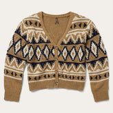 Women Sweaters | Stetson Gold Aztec Cardigan Yellow