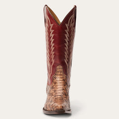 Women Western | Stetson Ember Python Snip Toe Boot Red