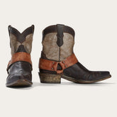 Women Western | Stetson Jade Harness Ankle Boot Brown
