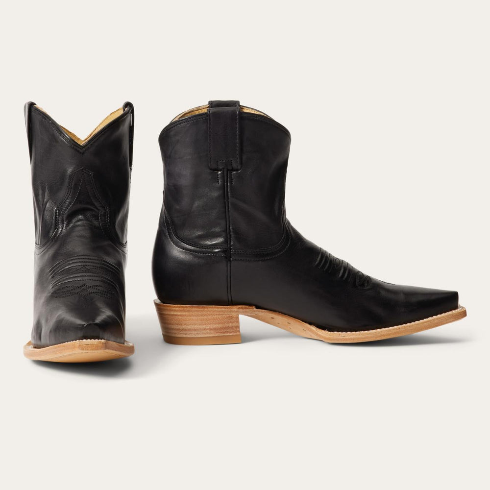 Women Western | Stetson Riley Shorty Boots Black