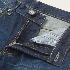 Men Boot Cut | Stetson 1312 Fit Destructed Jeans Blue