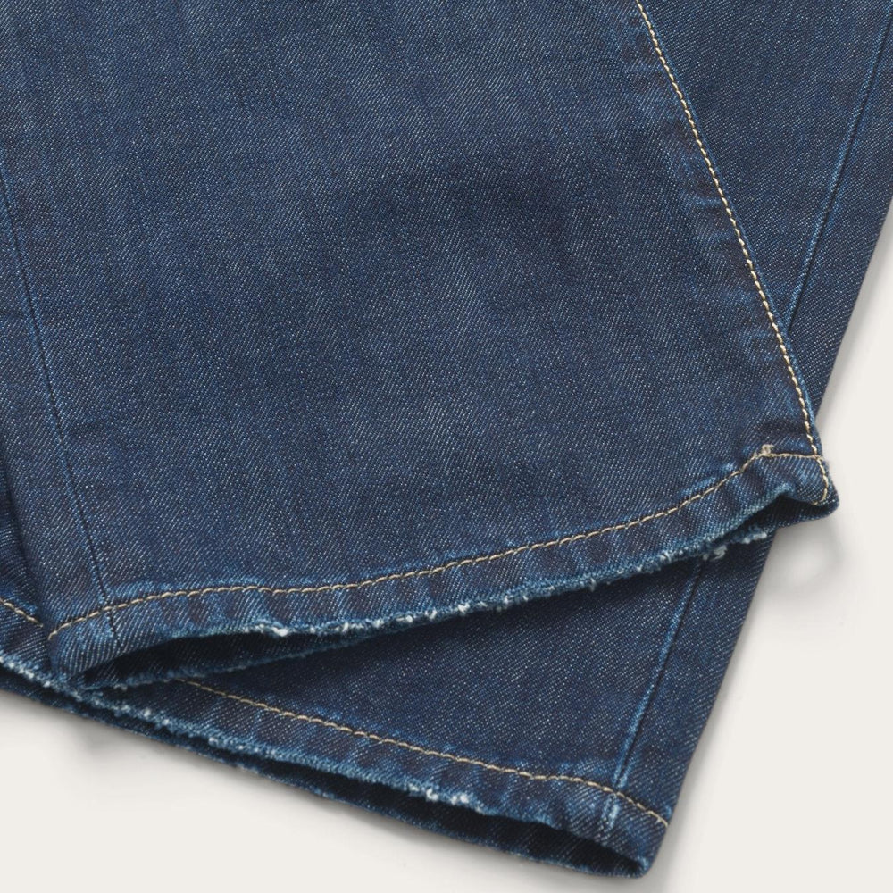 Men Boot Cut | Stetson 1312 Fit Destructed Jeans Blue