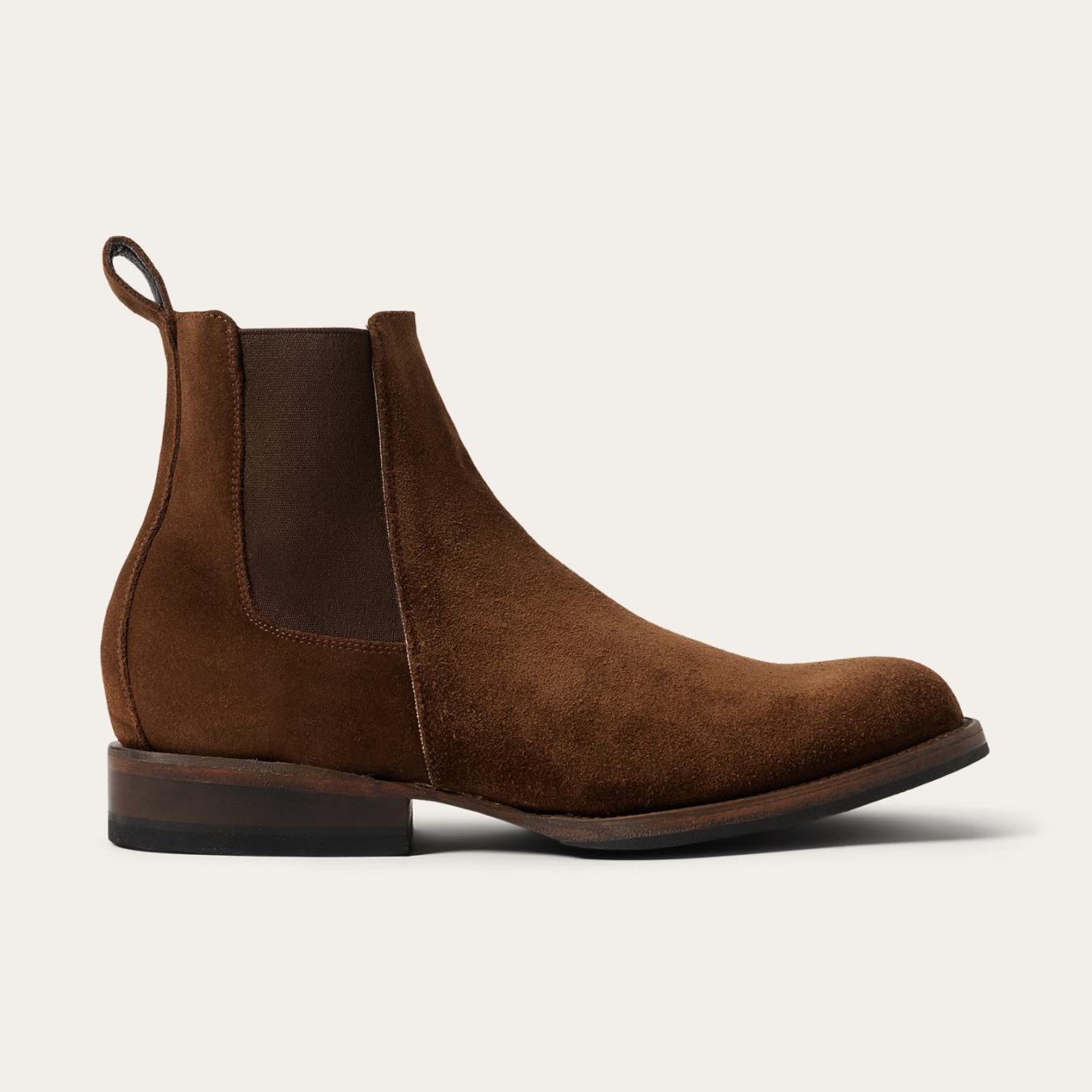 Men Chukka | Stetson Suede Beat Chelsea Boot Brown