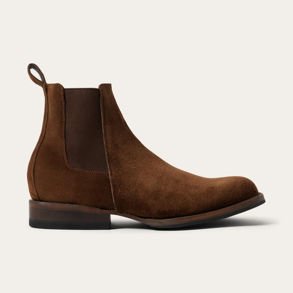 Men Chukka | Stetson Suede Beat Chelsea Boot Brown