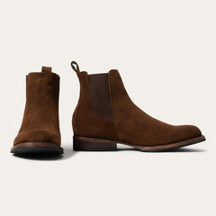 Men Chukka | Stetson Suede Beat Chelsea Boot Brown