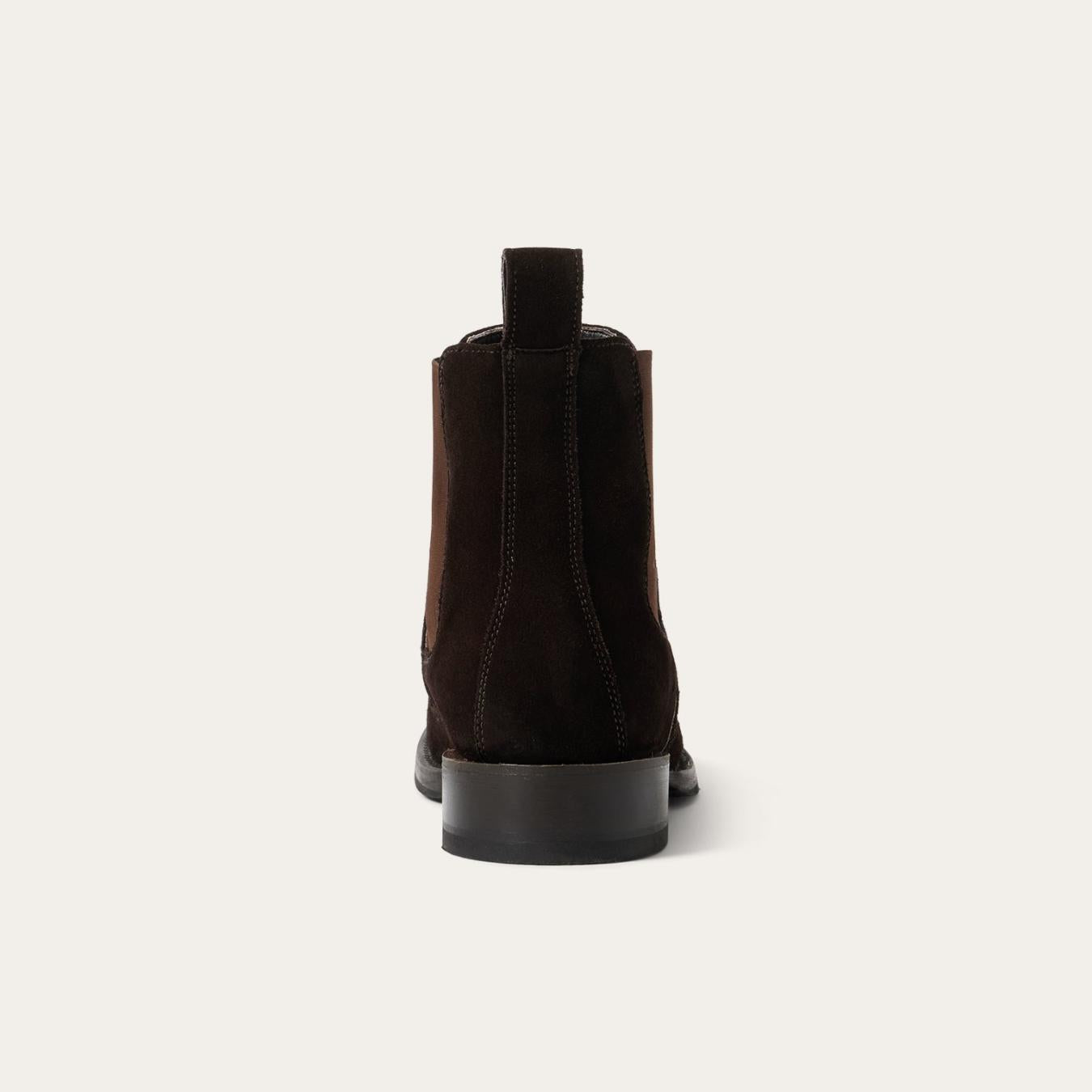 Men Chukka | Stetson Suede Beat Chelsea Boot Dark Brown