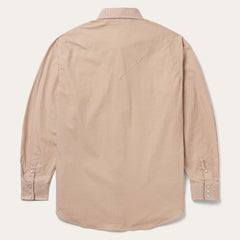 Men Classic Cut | Stetson Diamond Print Western Shirt Orange