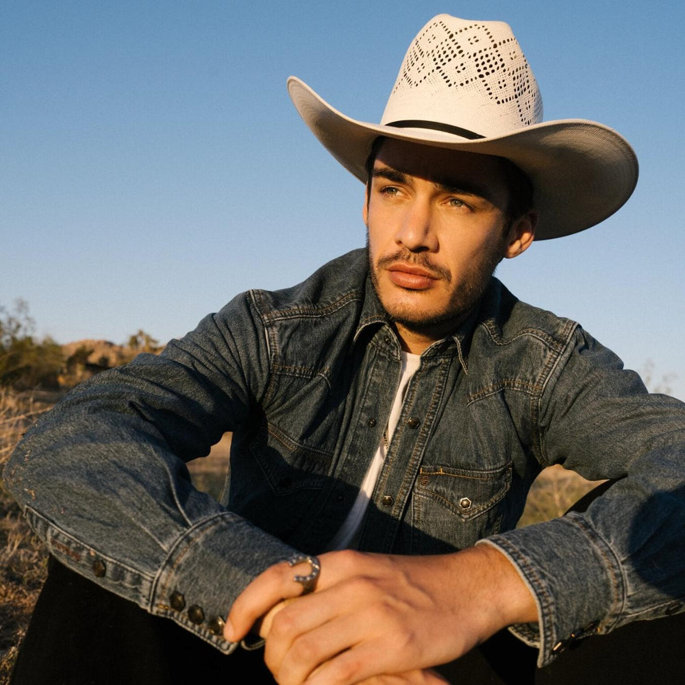 Men Denim Shirts | Stetson Classic Denim Shirt Blue
