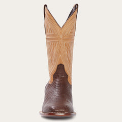 Men Exotics | Stetson Beaumont Brown Teju Cowboy Boot Brown