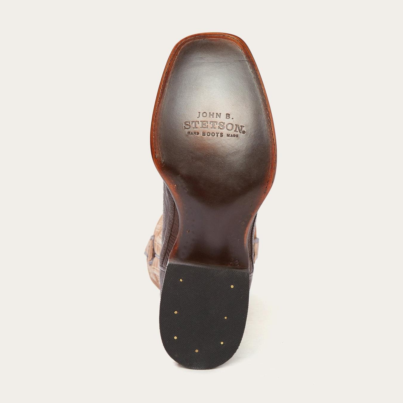 Men Exotics | Stetson Beaumont Brown Teju Cowboy Boot Brown
