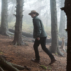 Men Jackets | Stetson Stretch Canvas Jac-Shirt Green