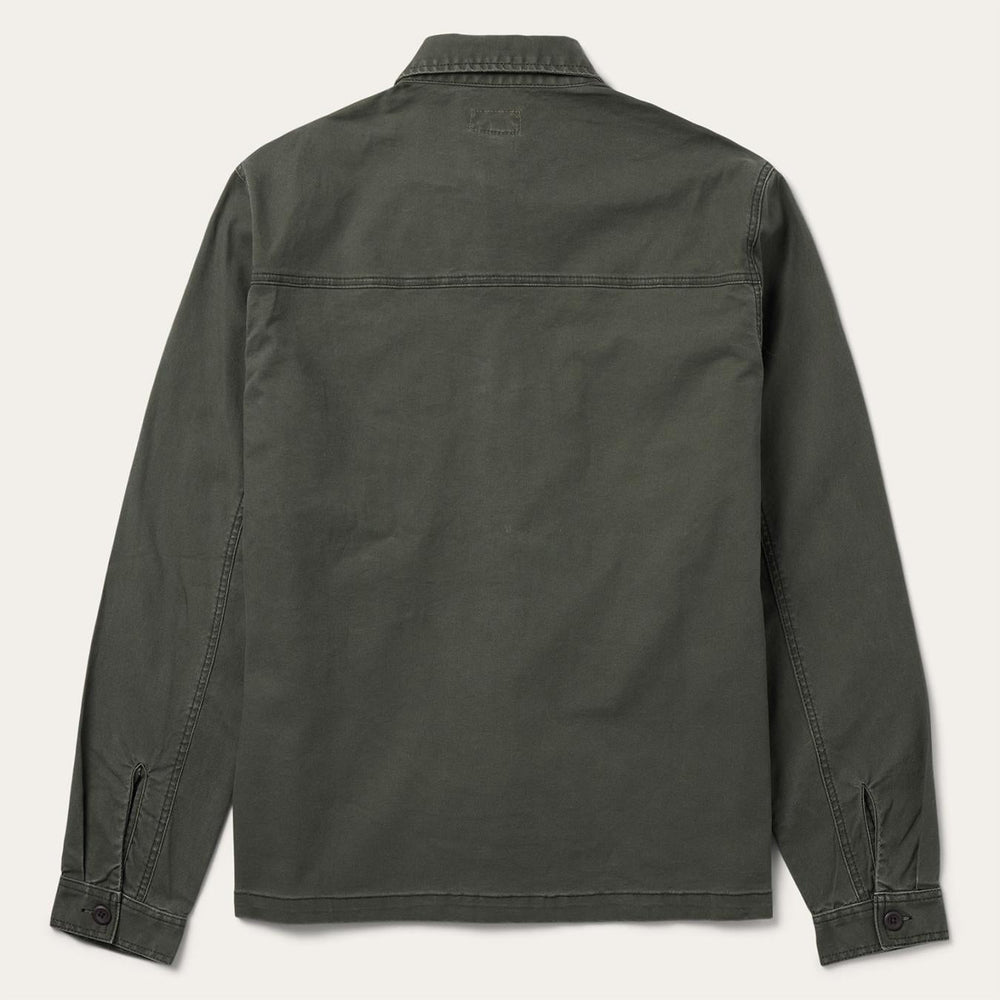 Men Jackets | Stetson Stretch Canvas Jac-Shirt Green