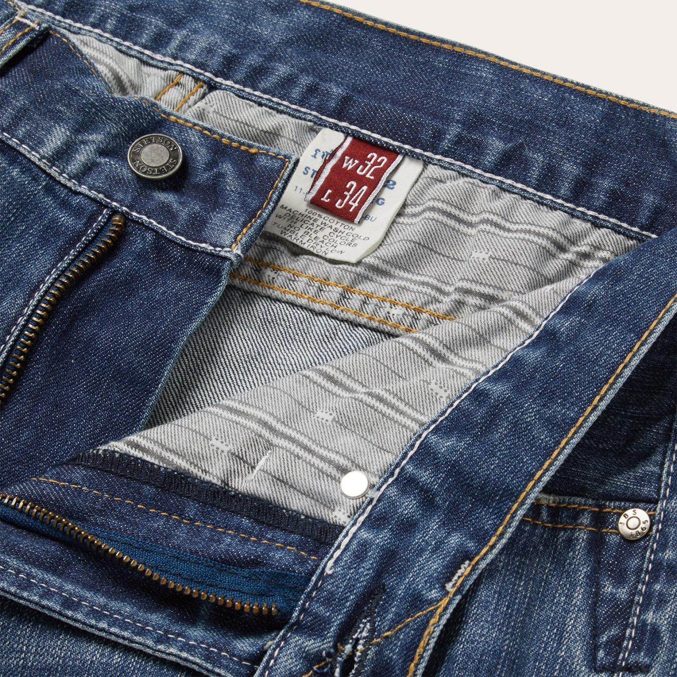 Men Modern Cut | Stetson 1312 Modern Fit Jean Blue