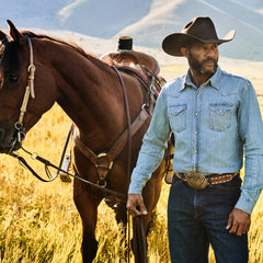 Men Modern Cut | Stetson 1520 Fit Standard Straight Leg Jean Blue
