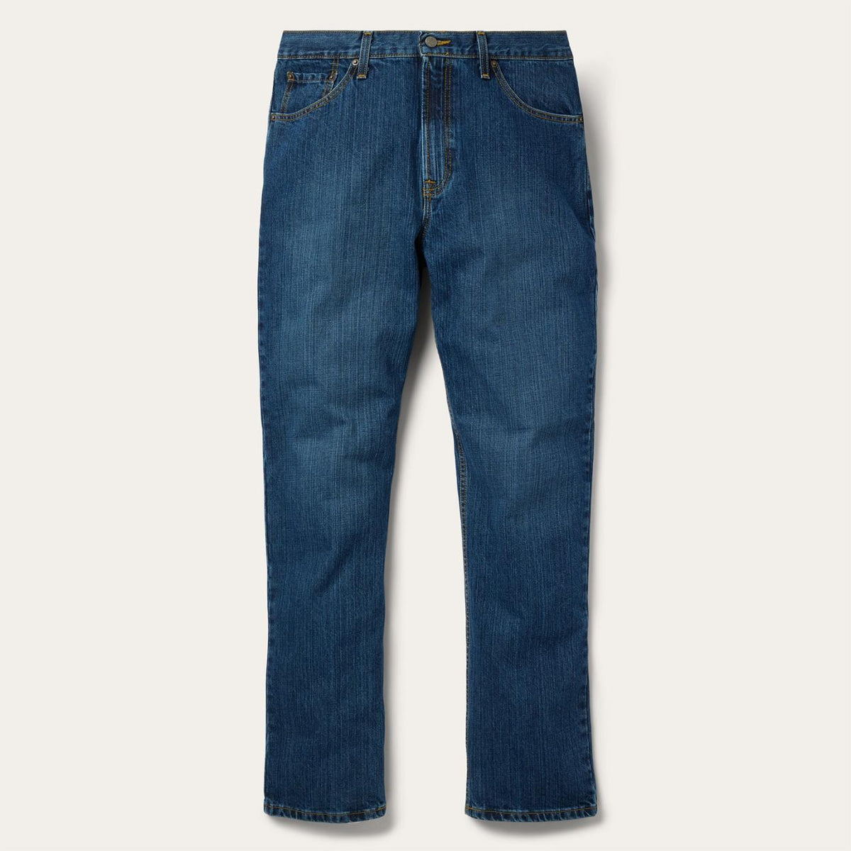 Men Modern Cut | Stetson 1520 Fit Standard Straight Leg Jean Blue