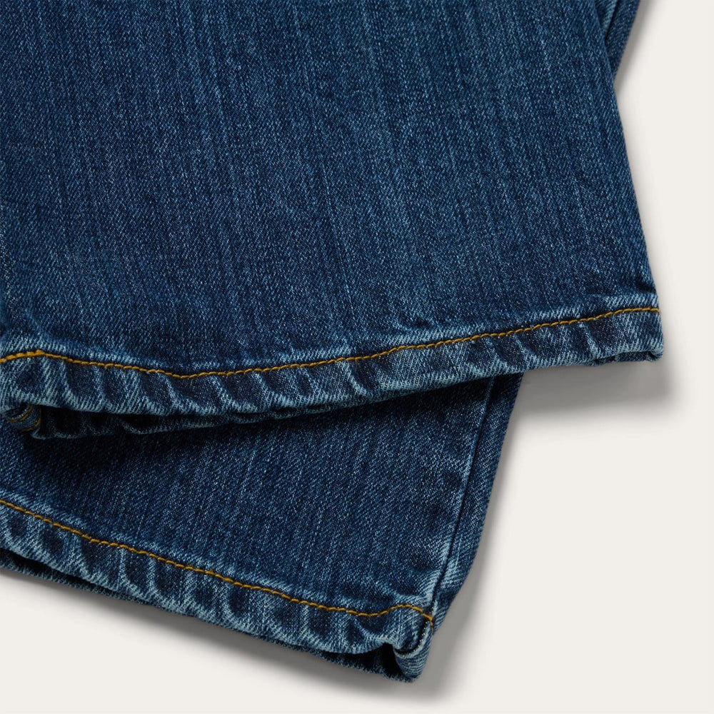 Men Modern Cut | Stetson 1520 Fit Standard Straight Leg Jean Blue