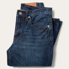 Men Modern Cut | Stetson 1520 Standard Straight Leg Jean Blue