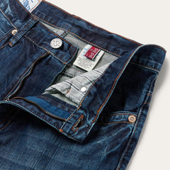 Men Modern Cut | Stetson 1520 Standard Straight Leg Jean Blue
