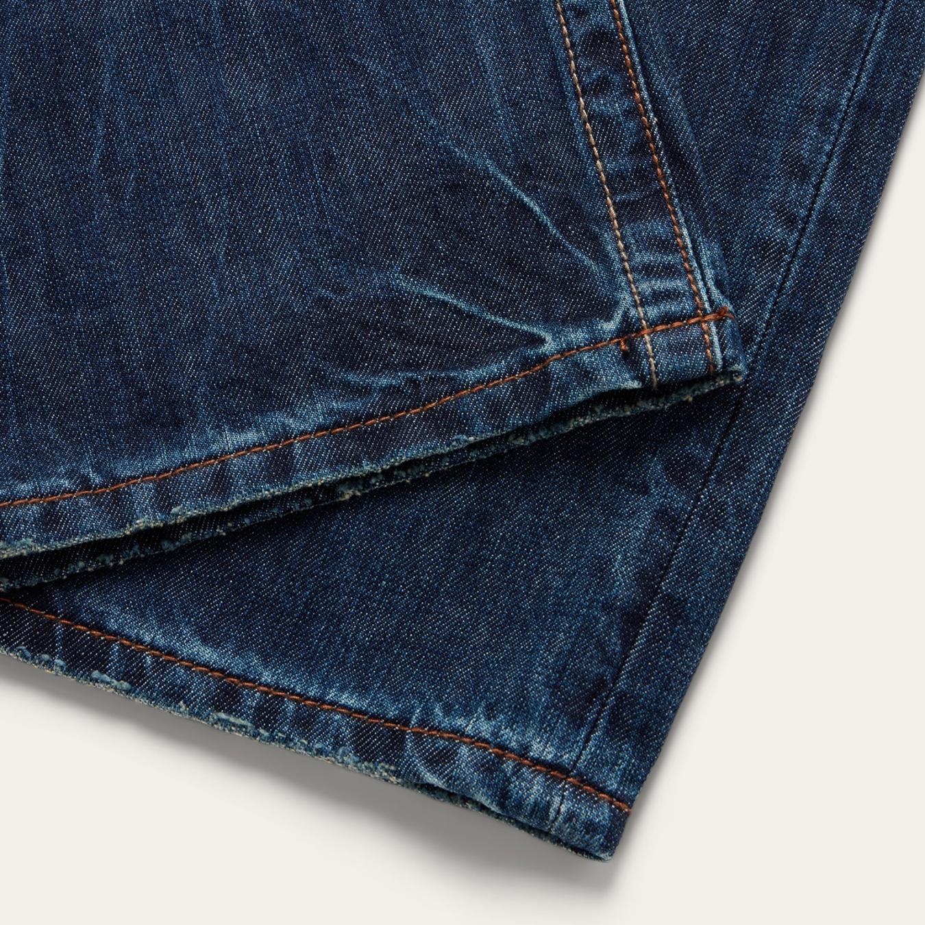 Men Modern Cut | Stetson 1520 Standard Straight Leg Jean Blue