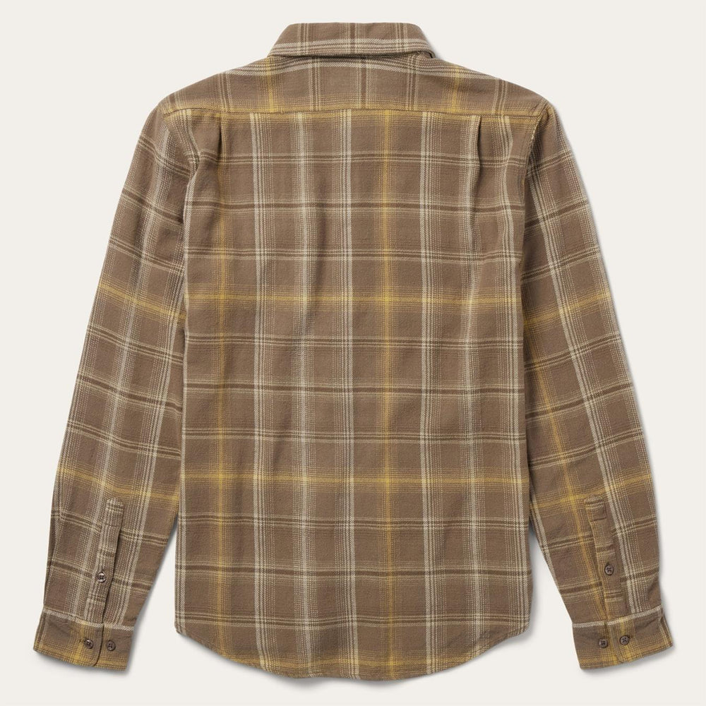 Men Modern Cut | Stetson Brown Flannel Button-Front Shirt Brown