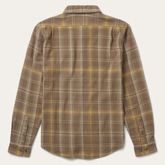 Men Modern Cut | Stetson Brown Flannel Button-Front Shirt Brown
