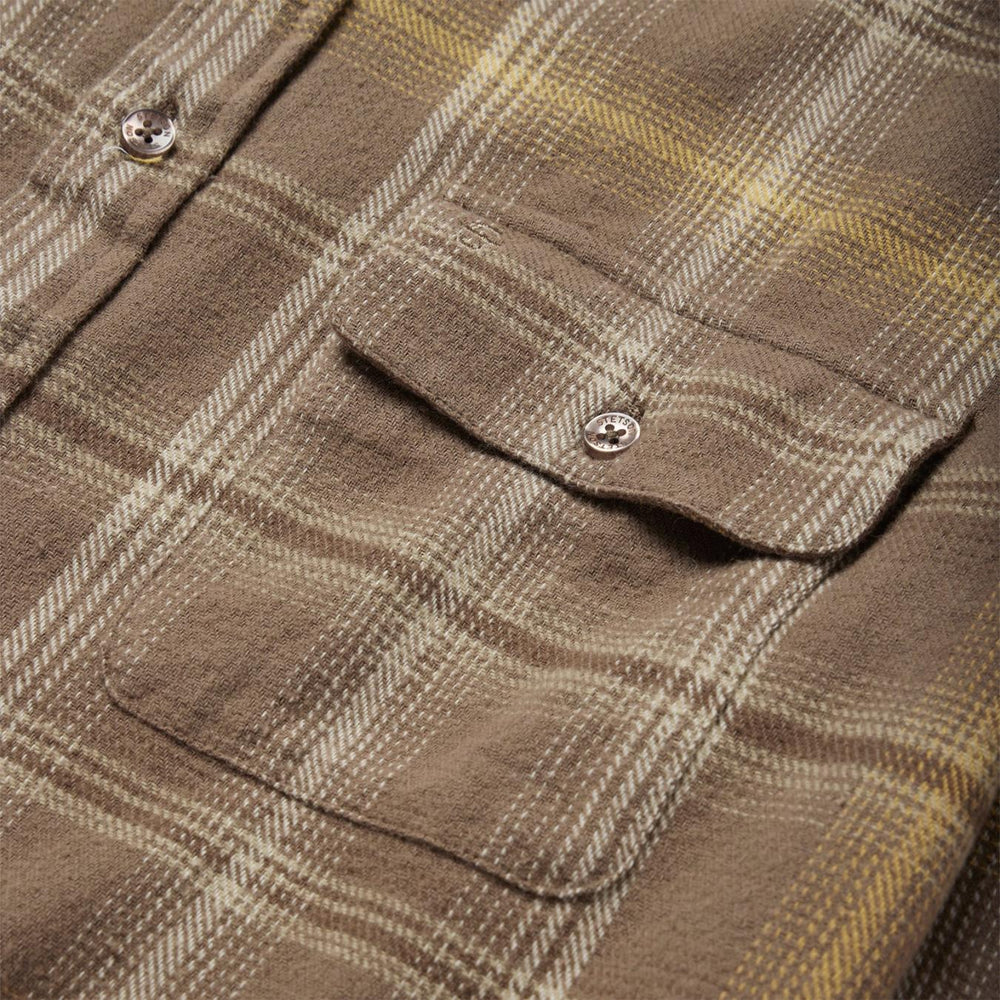 Men Modern Cut | Stetson Brown Flannel Button-Front Shirt Brown