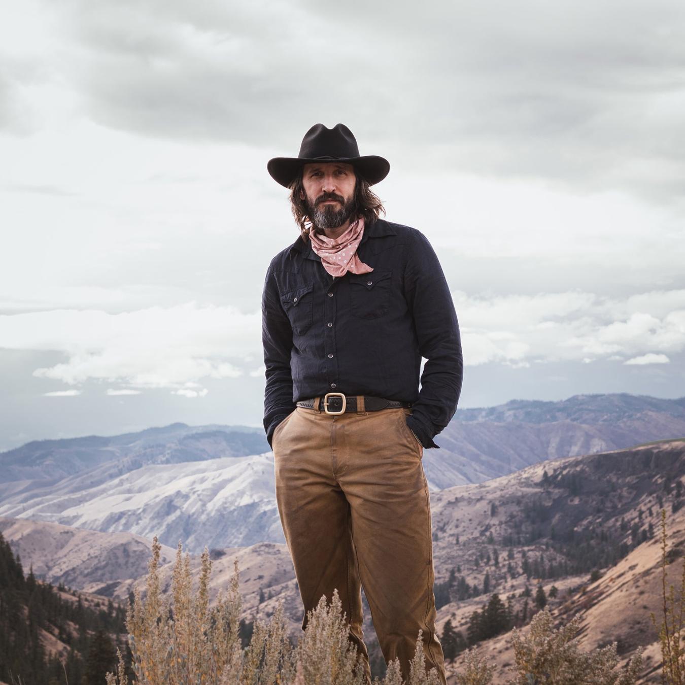 Men Modern Cut | Stetson Navy Twill Shirt Blue