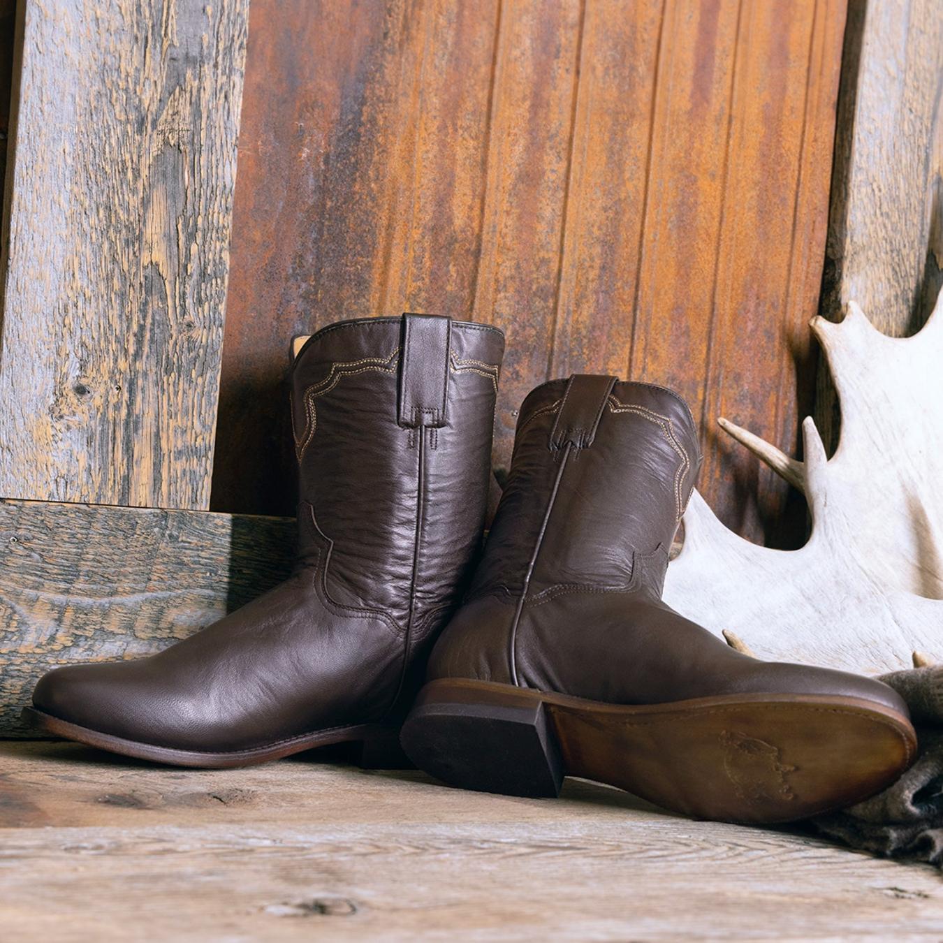 Men Ropers | Stetson Puncher Boots Brown