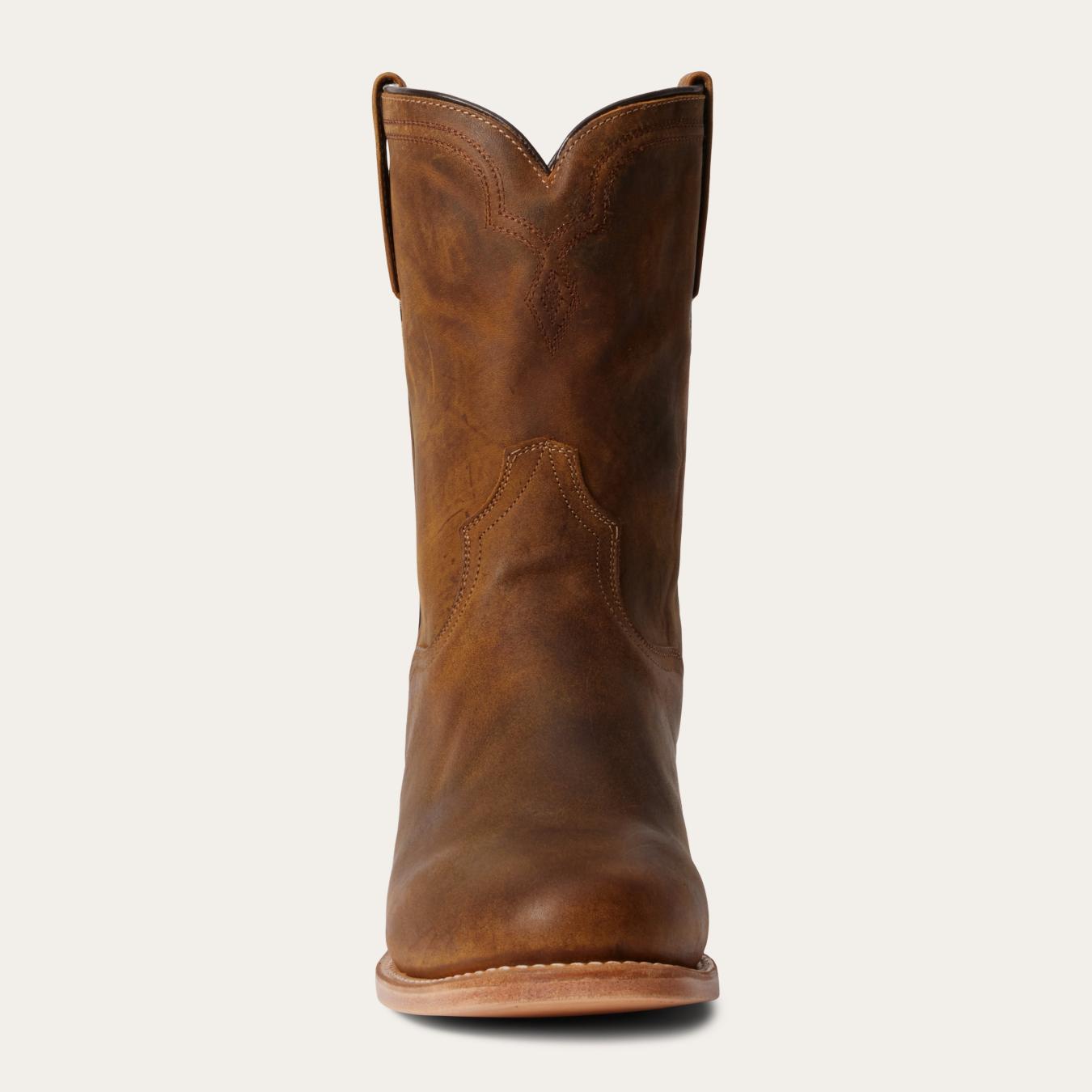 Men Ropers | Stetson Puncher Boots Oily Brown