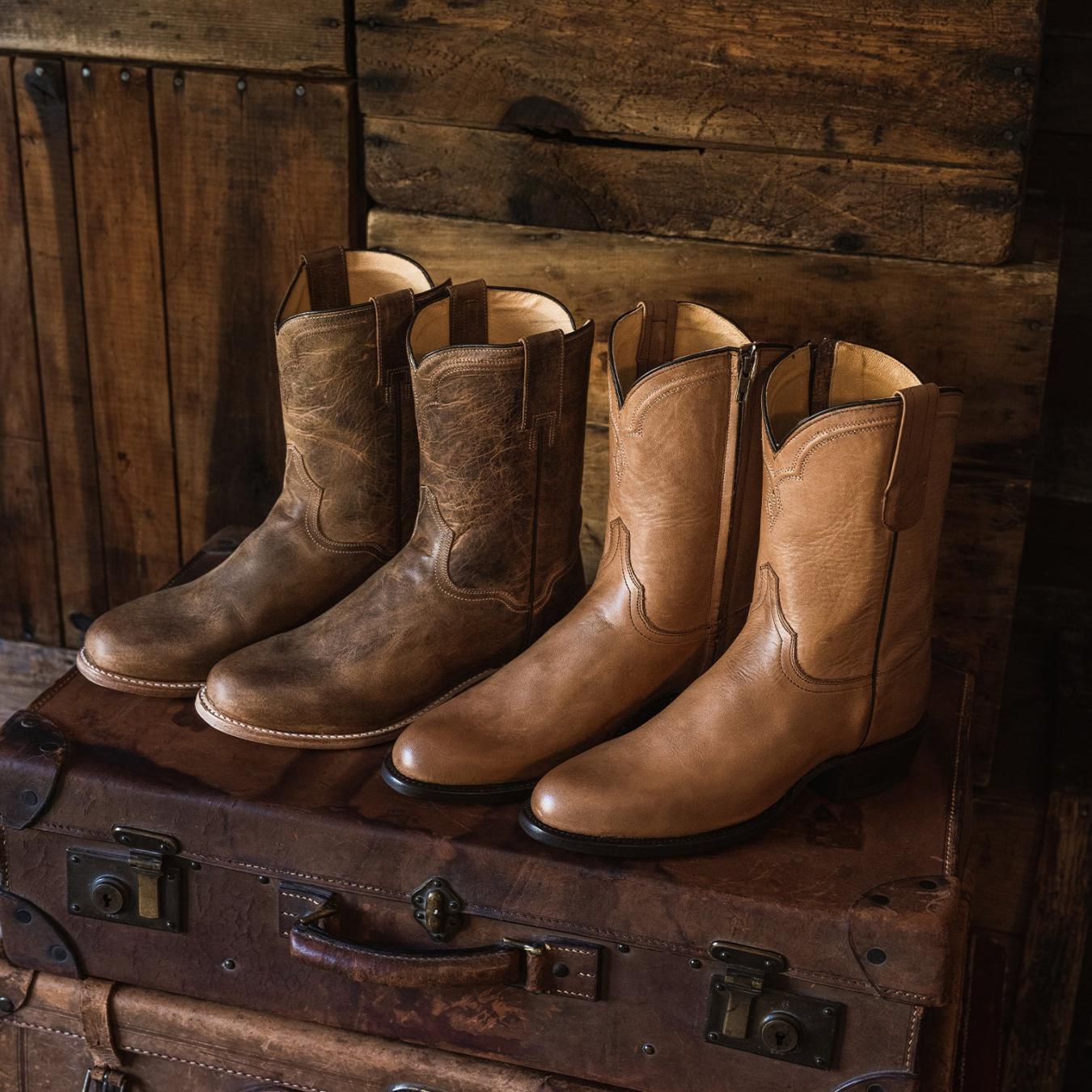 Men Ropers | Stetson Puncher Boots Tan