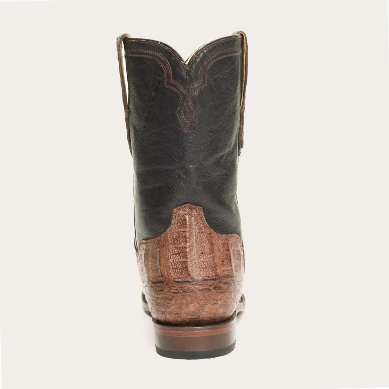 Men Ropers | Stetson Puncher Exotic Boots Brown