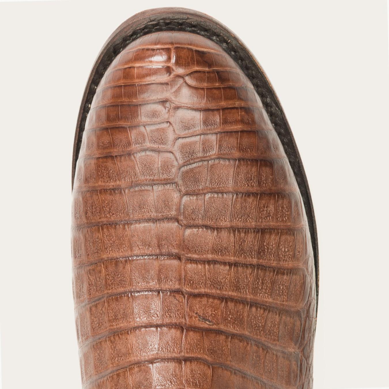 Men Ropers | Stetson Puncher Exotic Boots Brown