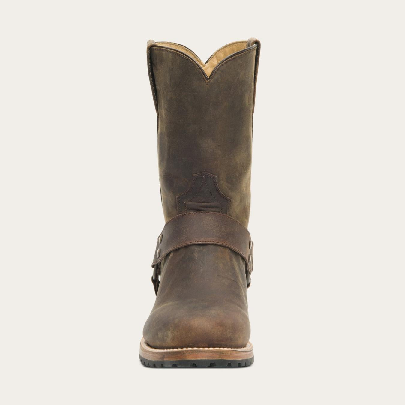 Men Ropers | Stetson Puncher Harness Boot Brown