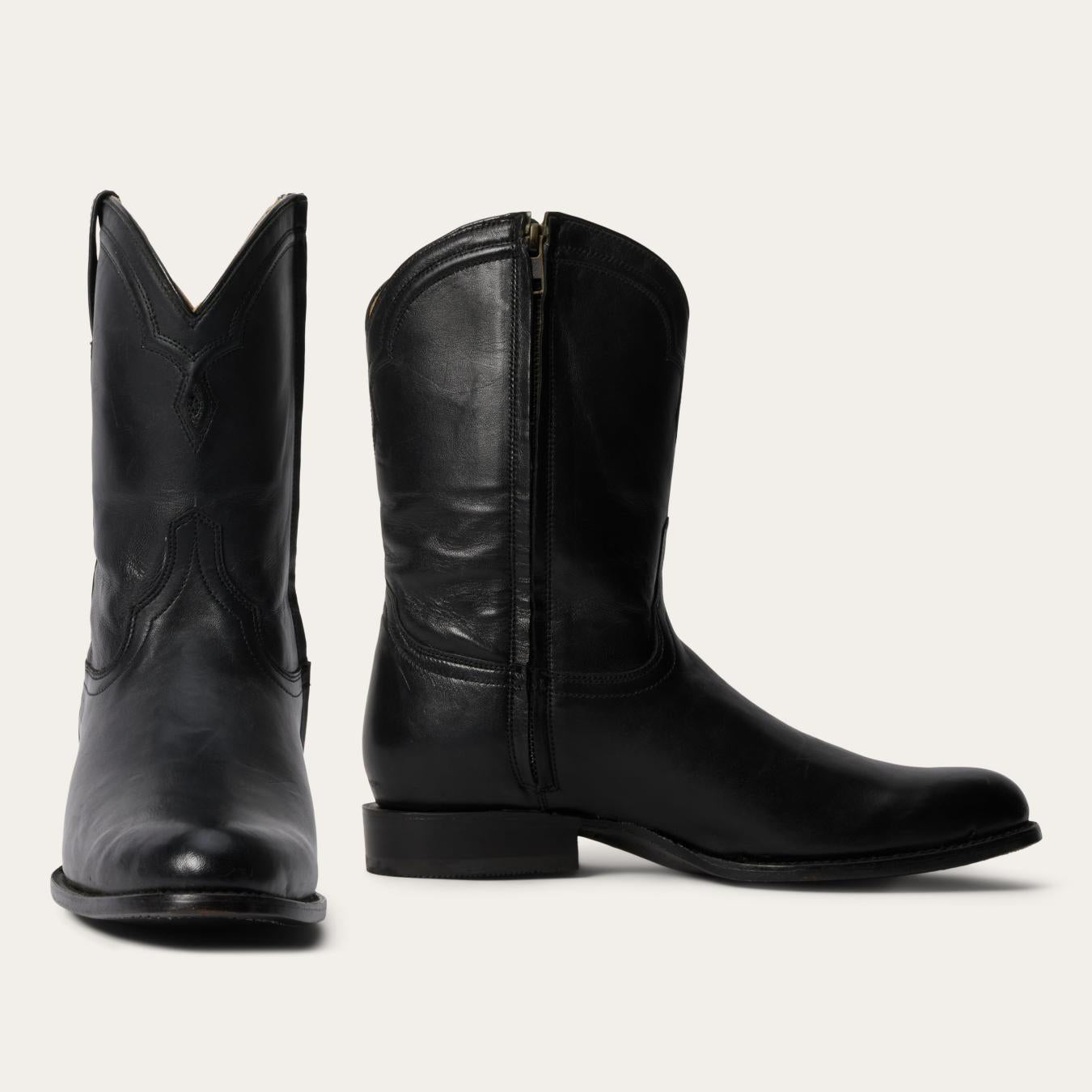 Men Ropers | Stetson Rancher Zip Roper Burnished Black
