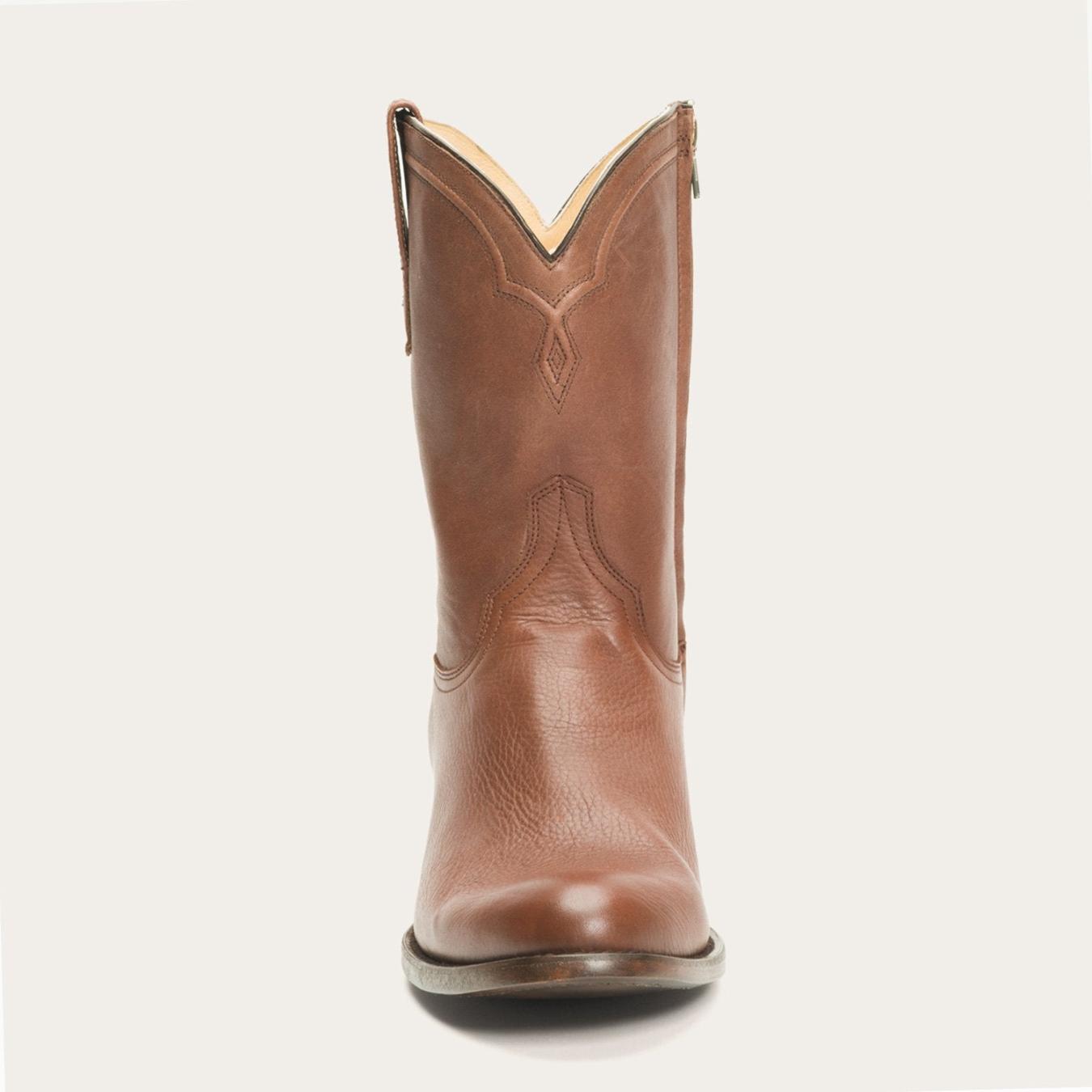 Men Ropers | Stetson Rancher Zip Roper Burnished Cognac
