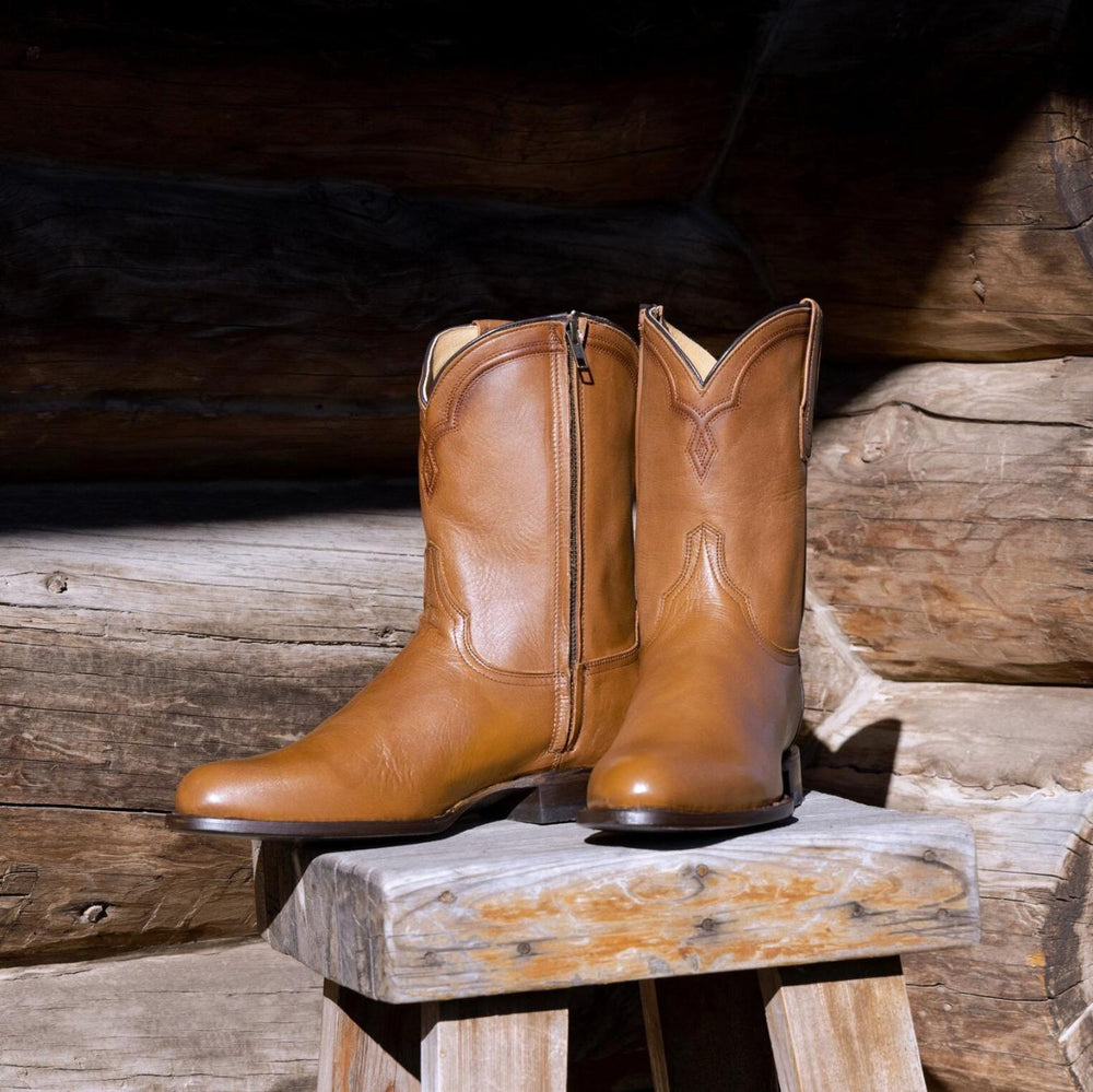Men Ropers | Stetson Rancher Zip Roper Burnished Tan