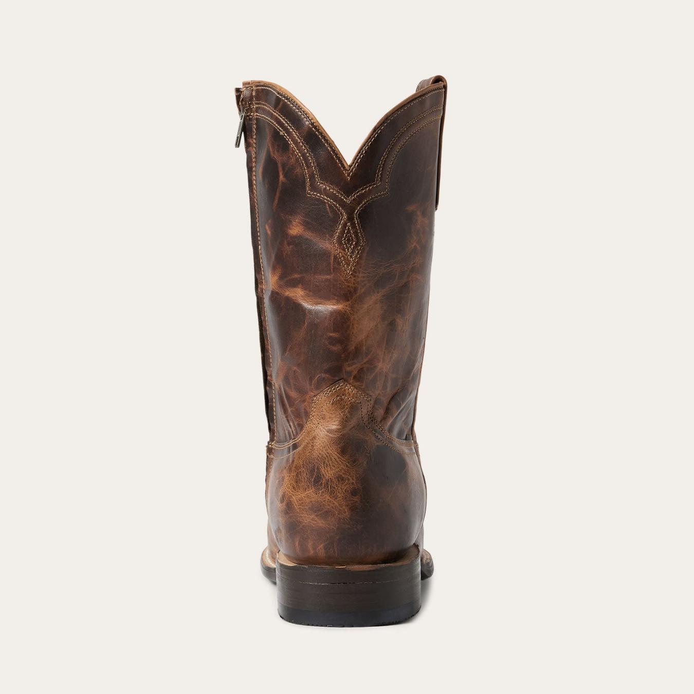 Men Ropers | Stetson Rancher Zip Roper Oiled Cognac